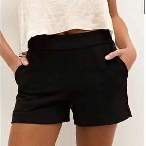 Marie Oliver Elegant Black High Waist Shorts